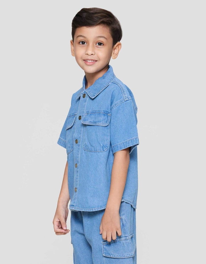 Little M Kantong Kemeja Anak Laki-laki