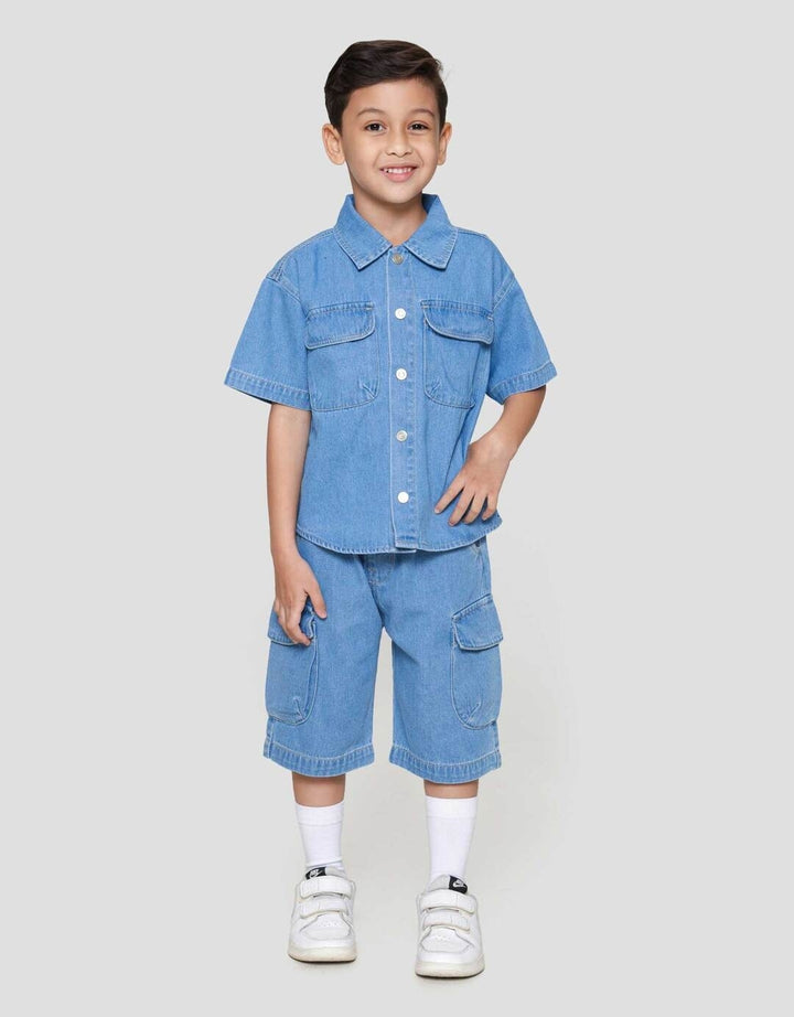 Little M Kantong Kemeja Anak Laki-laki