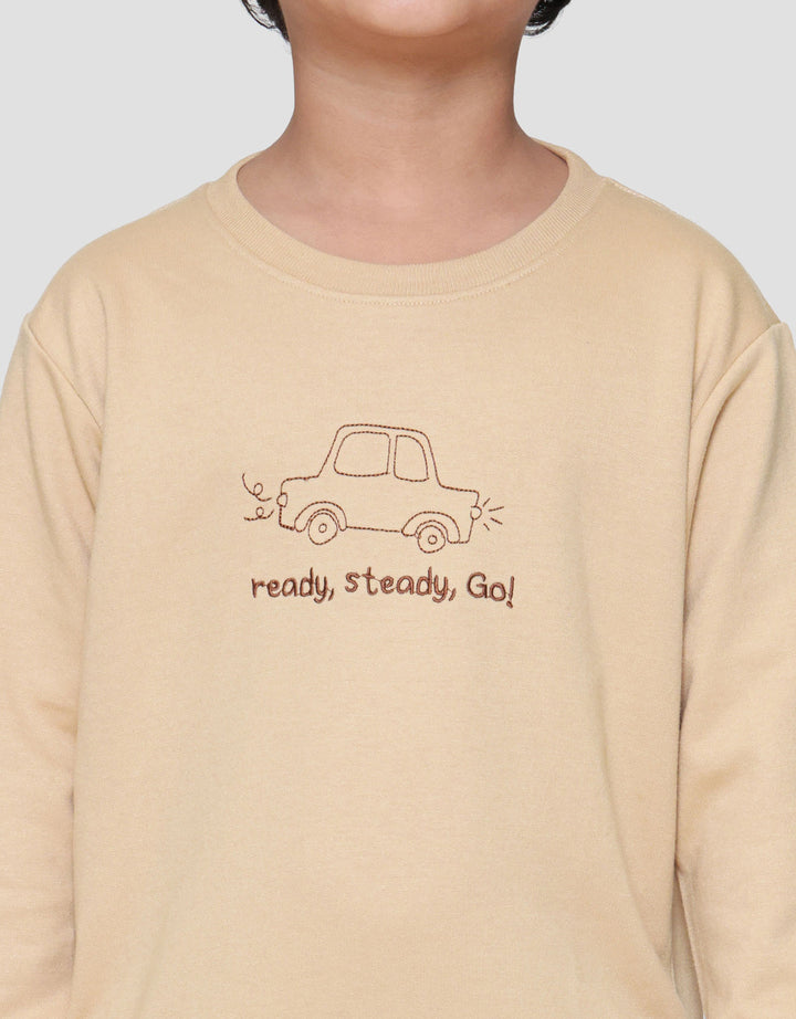 Little M Bdr Car Ready Go Sweater Anak Laki-laki