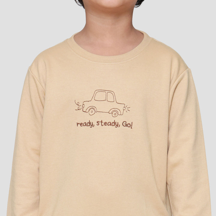 Little M Bdr Car Ready Go Sweater Anak Laki-laki
