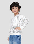 Little M Print Geometrik Sweater Anak Laki-laki