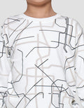Little M Print Geometrik Sweater Anak Laki-laki