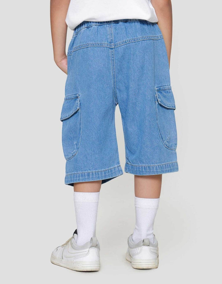 Little M Kantong 3D Celana Denim Anak Laki-laki