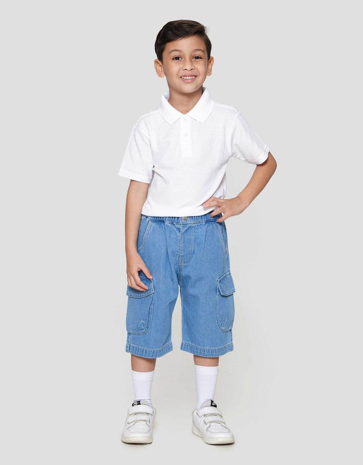 Little M Kantong 3D Celana Denim Anak Laki-laki