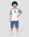 Little M Reglan Embos Kaos Anak Laki-laki
