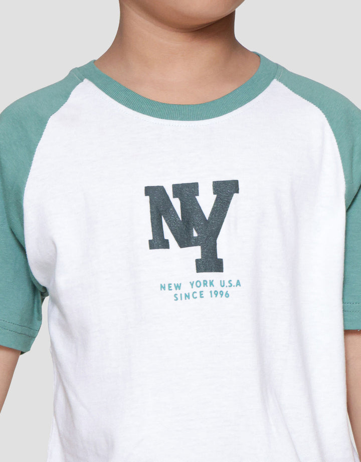 Little M Reglan Embos Kaos Anak Laki-laki