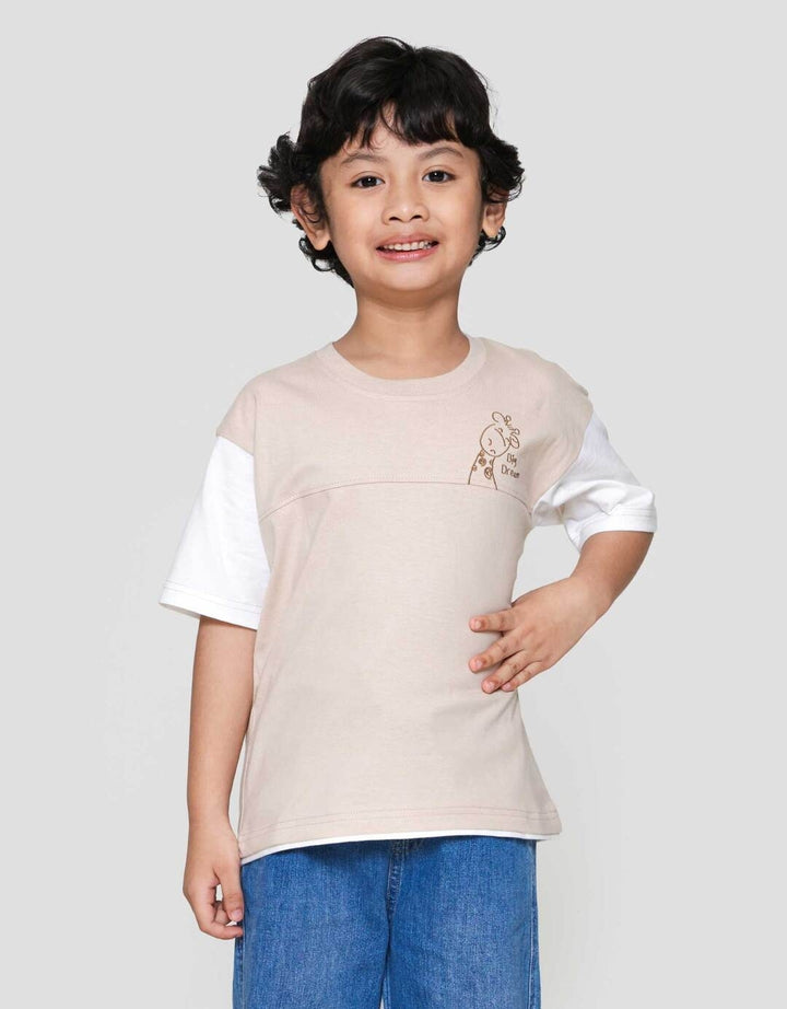 Little M Cut Sewn Big Dream Kaos Oversize Anak Laki-laki