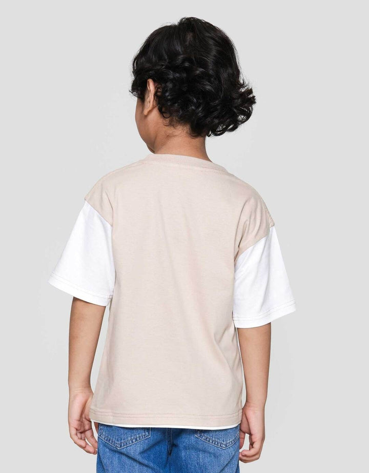 Little M Cut Sewn Big Dream Kaos Oversize Anak Laki-laki