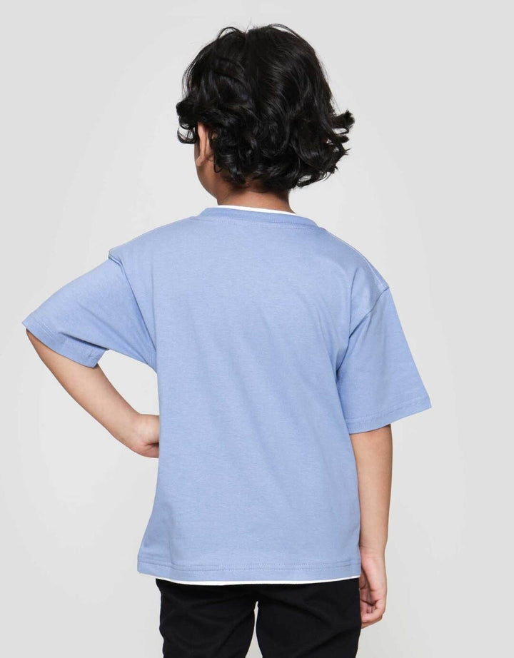 Little M Cut Sewn Cool Bear Kaos Oversize Anak Laki-laki