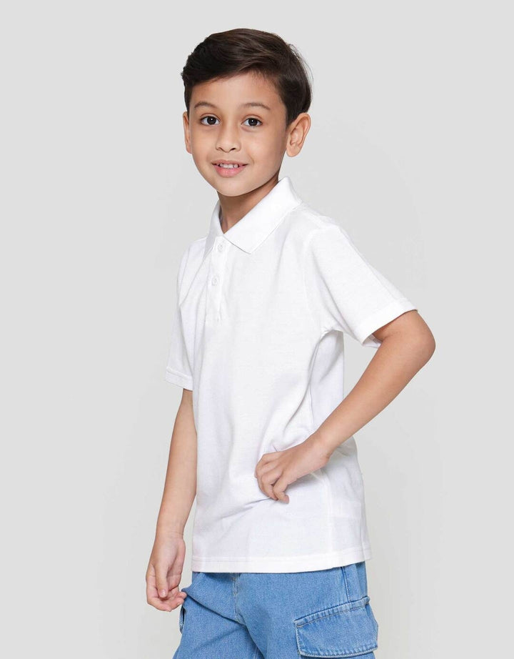 Little M Kerah Bsc Rib Kancing Kaos Anak Laki-laki