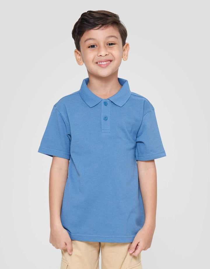 Little M Kerah Bsc Rib Kancing Kaos Anak Laki-laki