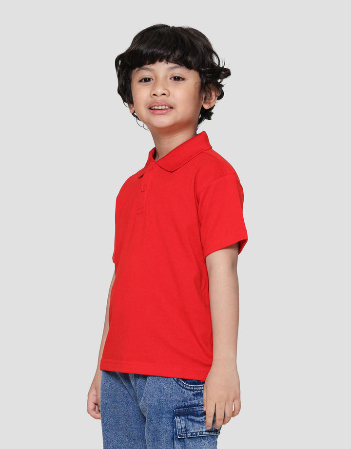 Little M Kerah Bsc Rib Kancing Kaos Anak Laki-laki