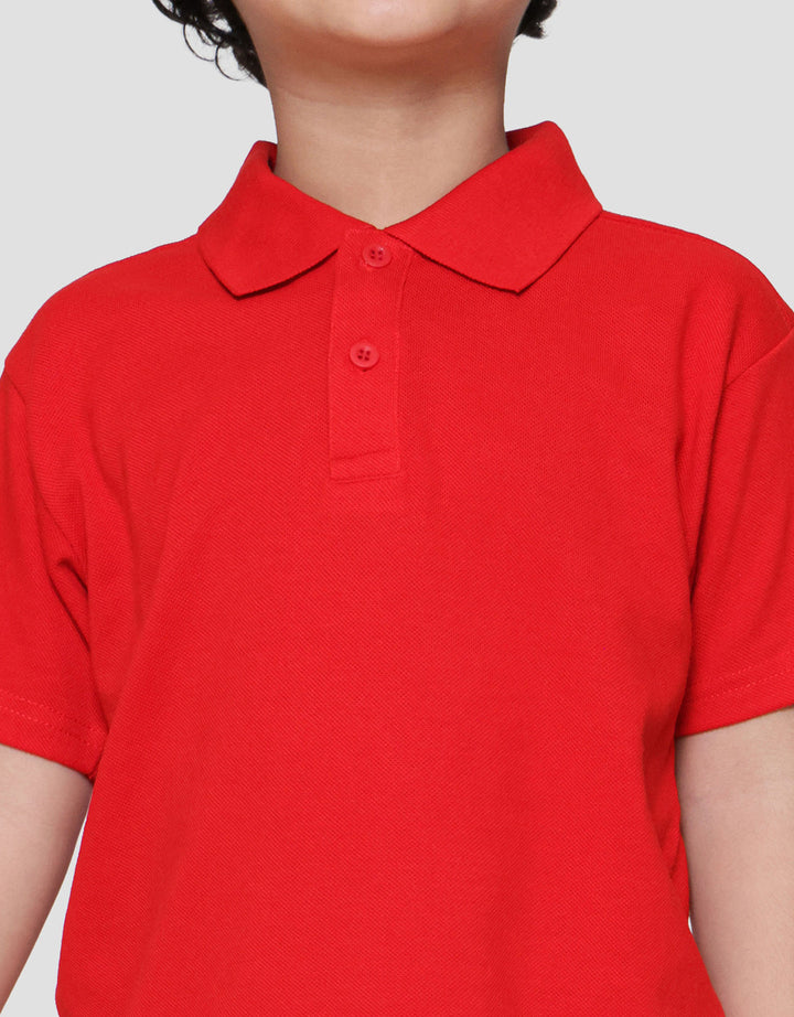 Little M Kerah Bsc Rib Kancing Kaos Anak Laki-laki