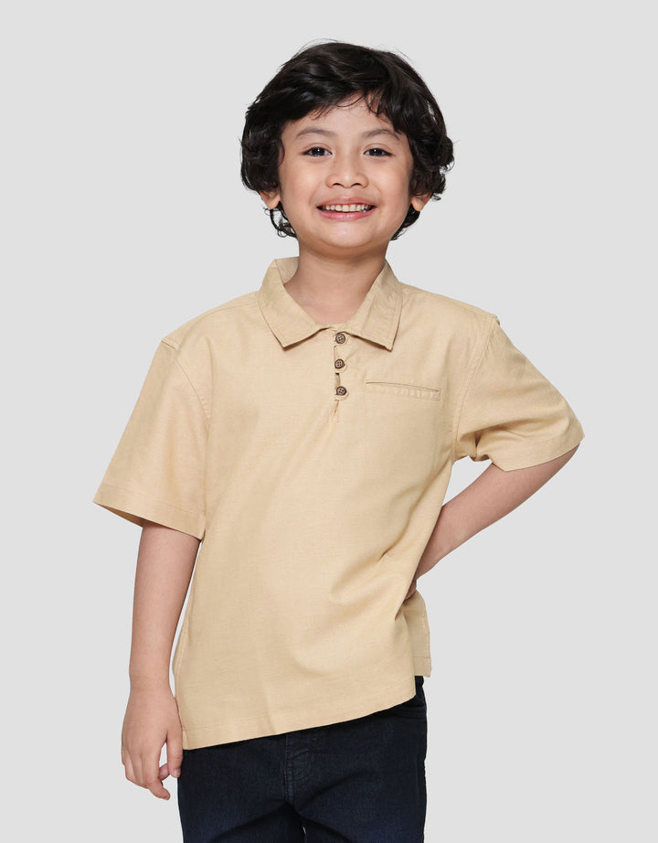 Little M Kerah Kemeja Anak Laki-laki