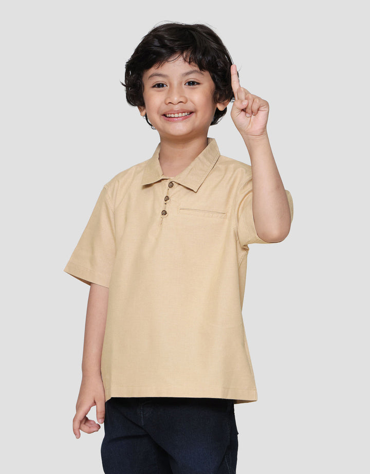 Little M Kerah Kemeja Anak Laki-laki