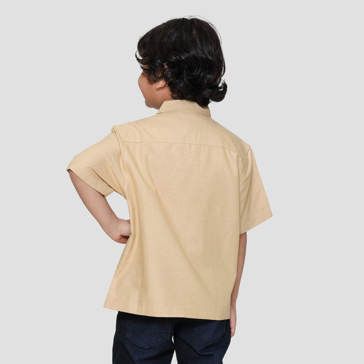 Little M Kerah Kemeja Anak Laki-laki