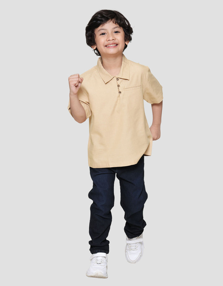 Little M Kerah Kemeja Anak Laki-laki