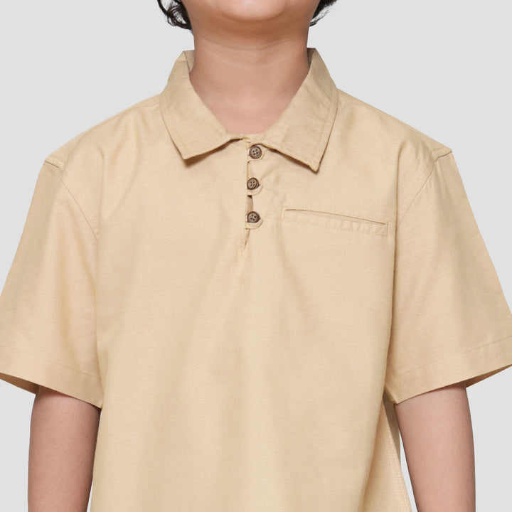 Little M Kerah Kemeja Anak Laki-laki