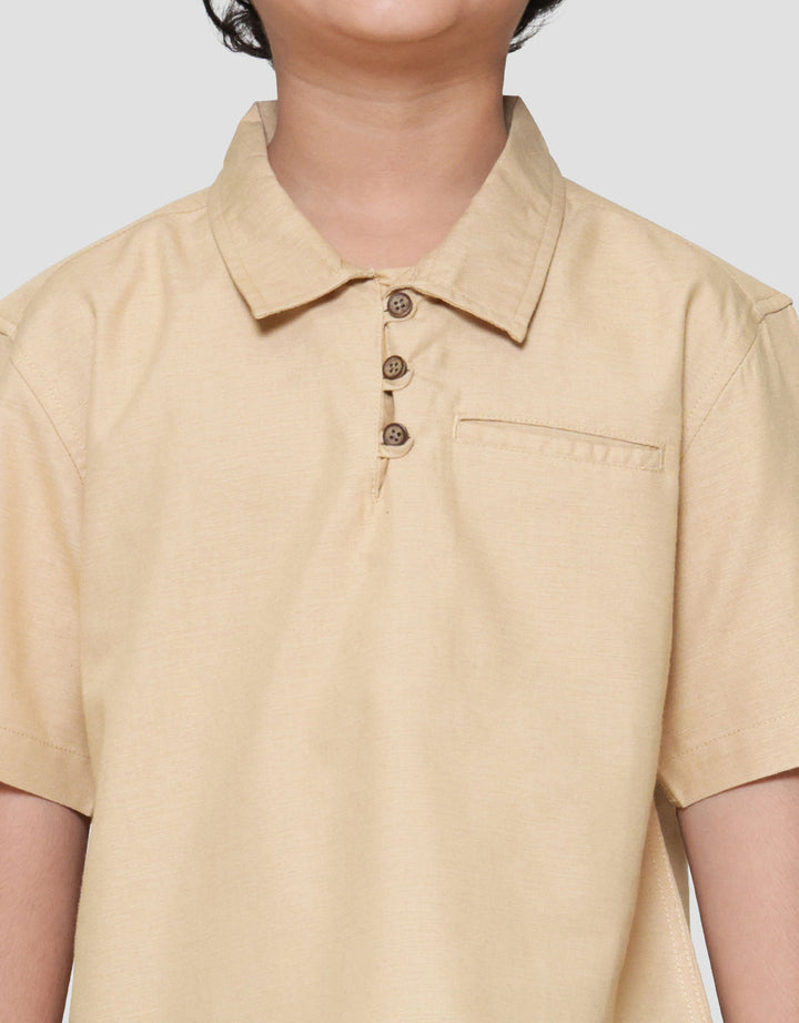 Little M Kerah Kemeja Anak Laki-laki