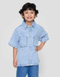 Little M Pocket Kemeja Denim Anak Laki-laki