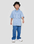 Little M Pocket Kemeja Denim Anak Laki-laki