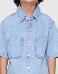 Little M Pocket Kemeja Denim Anak Laki-laki
