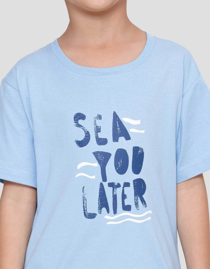 Little M Sea You Later Kaos Anak Laki-laki