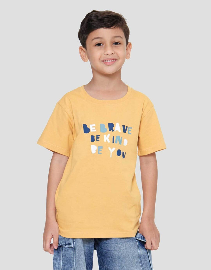 Little M Be Brave Be Kind Be You Kaos Anak Laki-laki