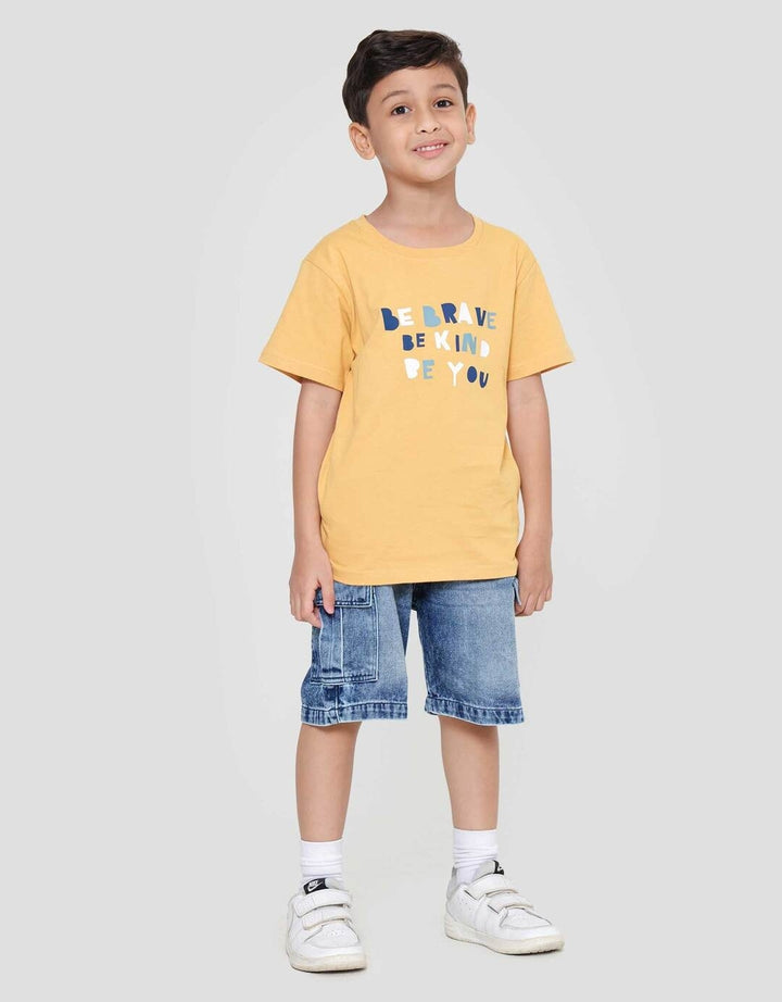 Little M Be Brave Be Kind Be You Kaos Anak Laki-laki