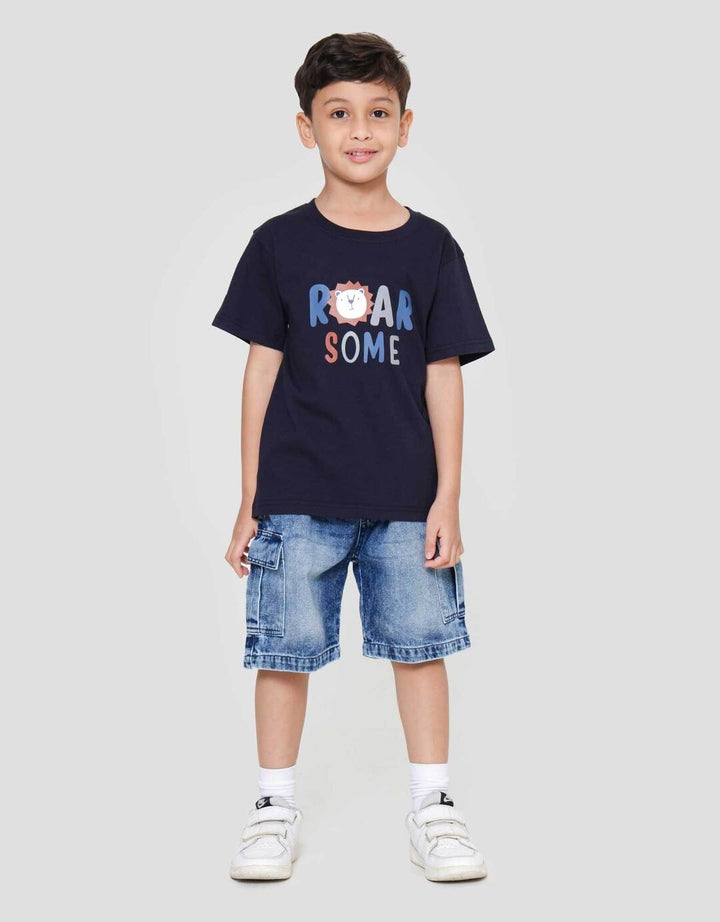 Little M Roar Some Kaos Anak Laki-laki