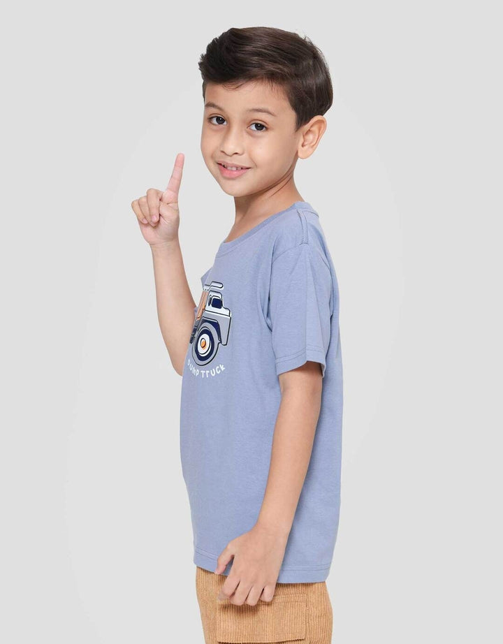 Little M Dump Truck Construction Kaos Anak Laki-laki