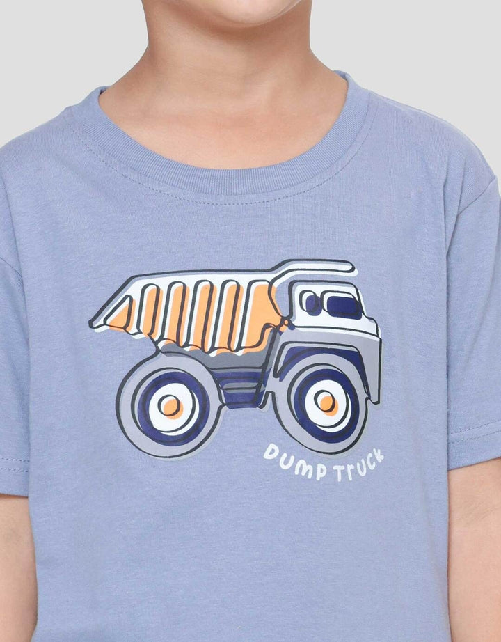 Little M Dump Truck Construction Kaos Anak Laki-laki