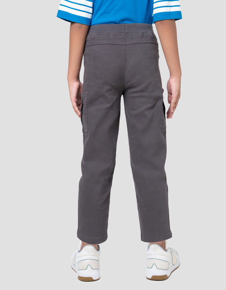 Little M Long Pants Strecth Reg Ktg Pinggang Rib Anak Laki-laki