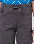 Little M Long Pants Strecth Reg Ktg Pinggang Rib Anak Laki-laki