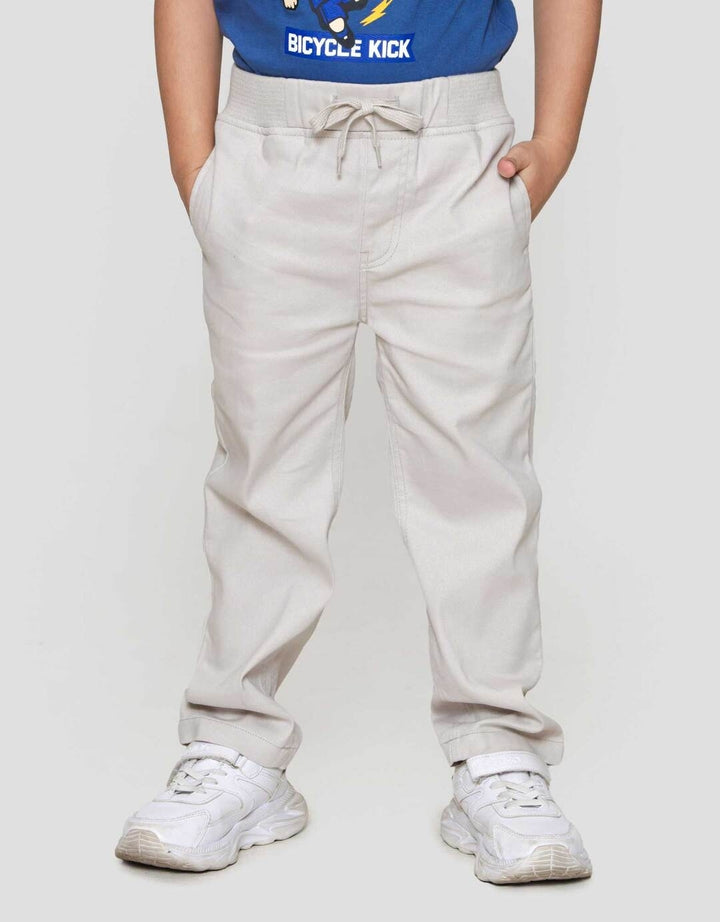 Little M Strech Rib Lipat Bawah Celana Panjang Anak Laki-laki