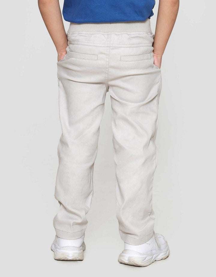 Little M Strech Rib Lipat Bawah Celana Panjang Anak Laki-laki