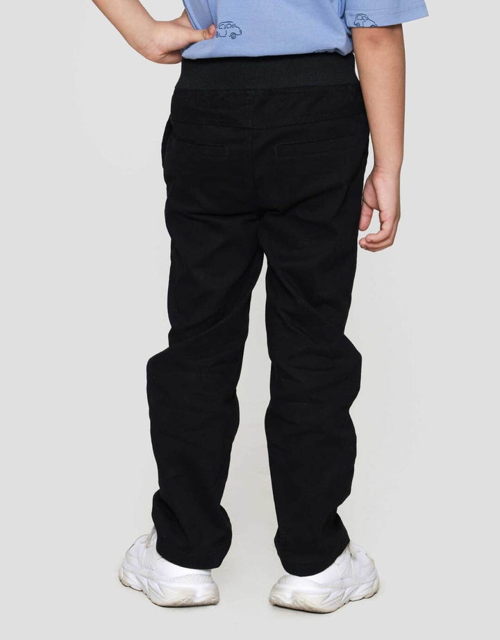 Little M Strech Rib Lipat Bawah Celana Panjang Anak Laki-laki