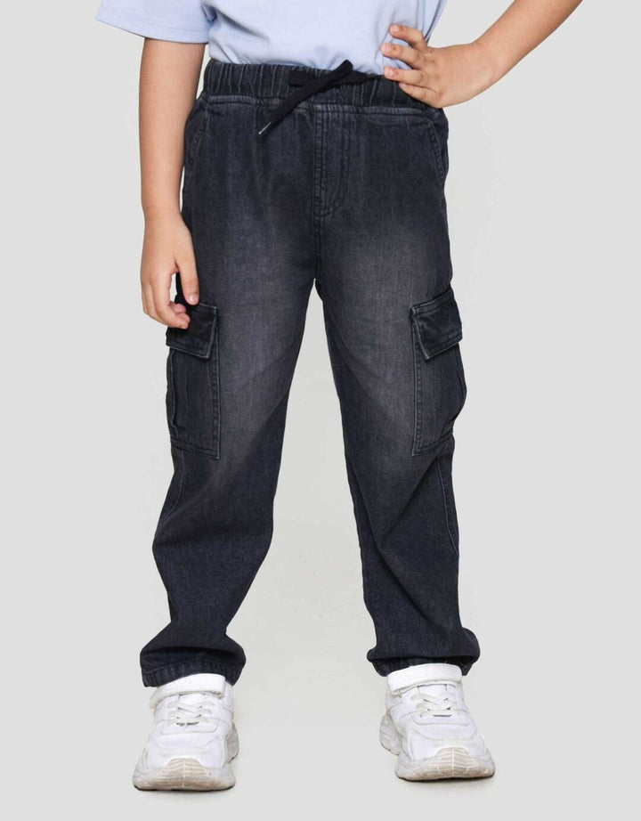 Little M Reg Ktg Tempel Celana Denim Anak Laki-laki