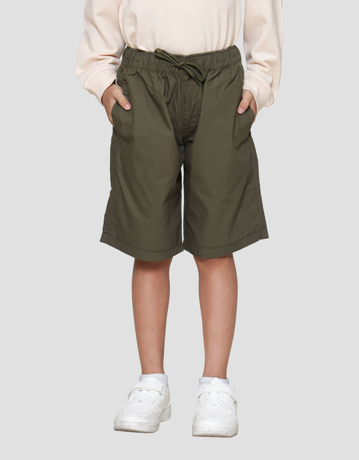 Little M  Crop Basic Pocket Celana Pendek Anak Laki-laki