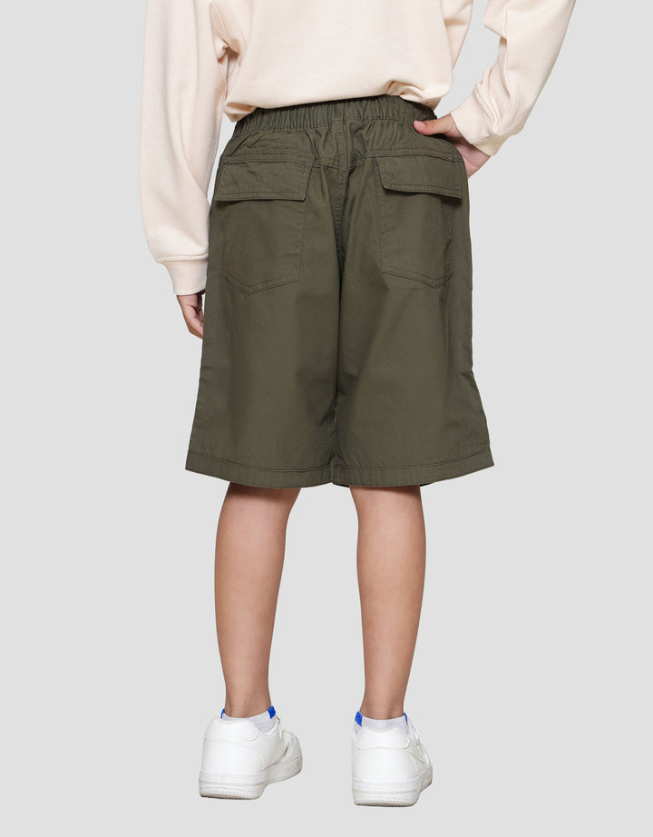 Little M  Crop Basic Pocket Celana Pendek Anak Laki-laki