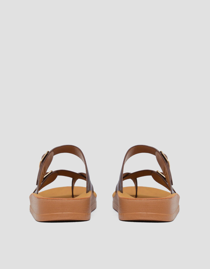 St. Yves Double Buckle Sandal Flip Flops Fq12 Wanita
