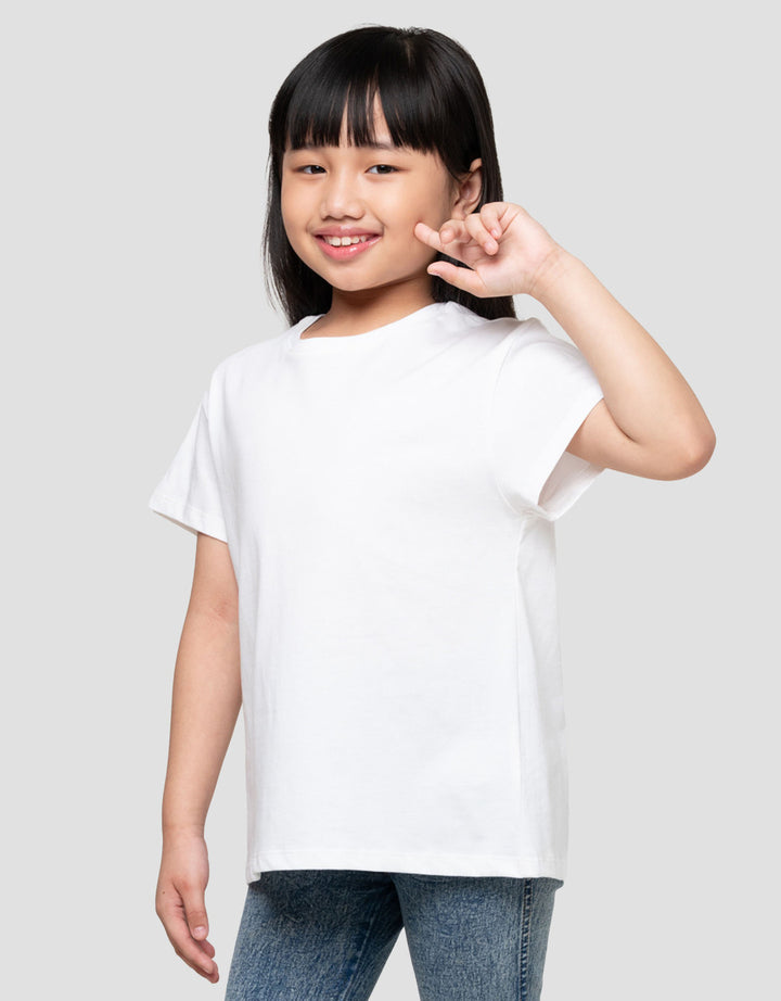 Suko Basic Kerah Bulat Kaos Anak Perempuan