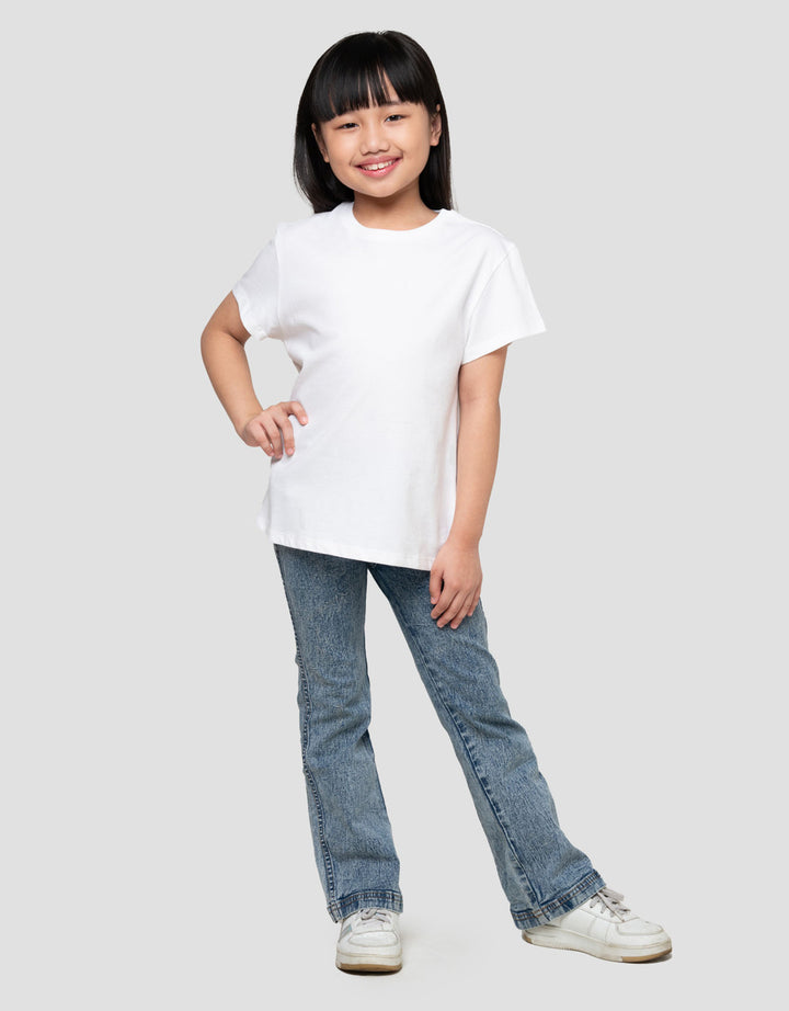 Suko Basic Kerah Bulat Kaos Anak Perempuan