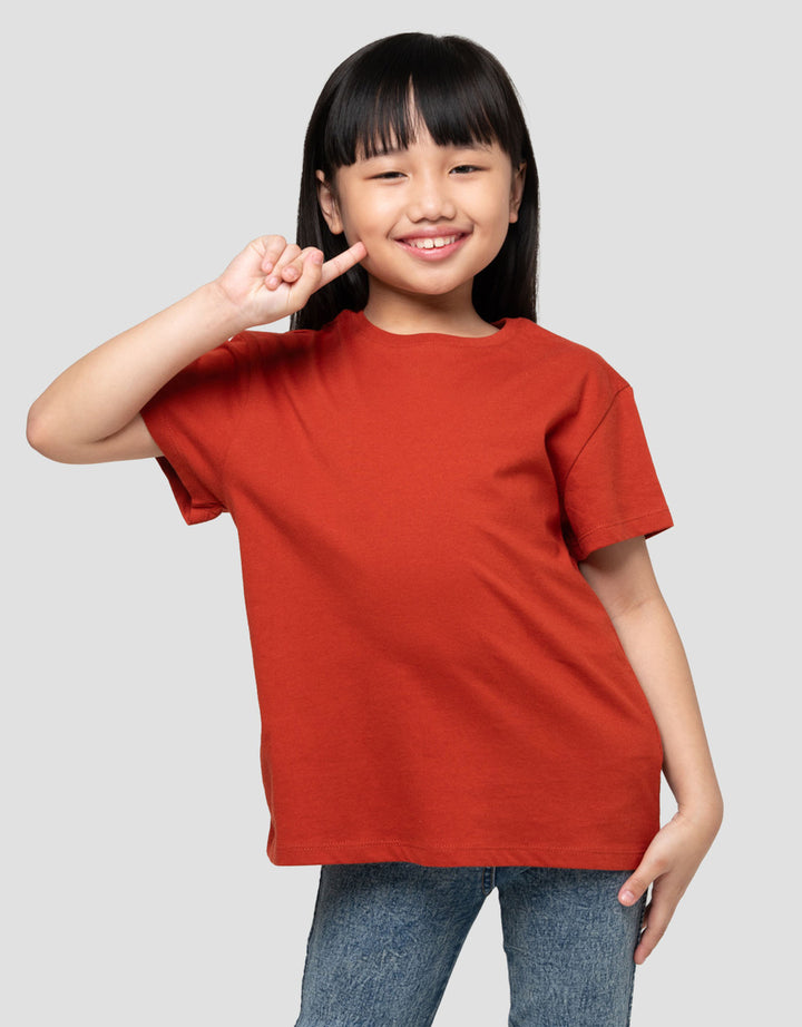 Suko Basic Kerah Bulat Kaos Anak Perempuan