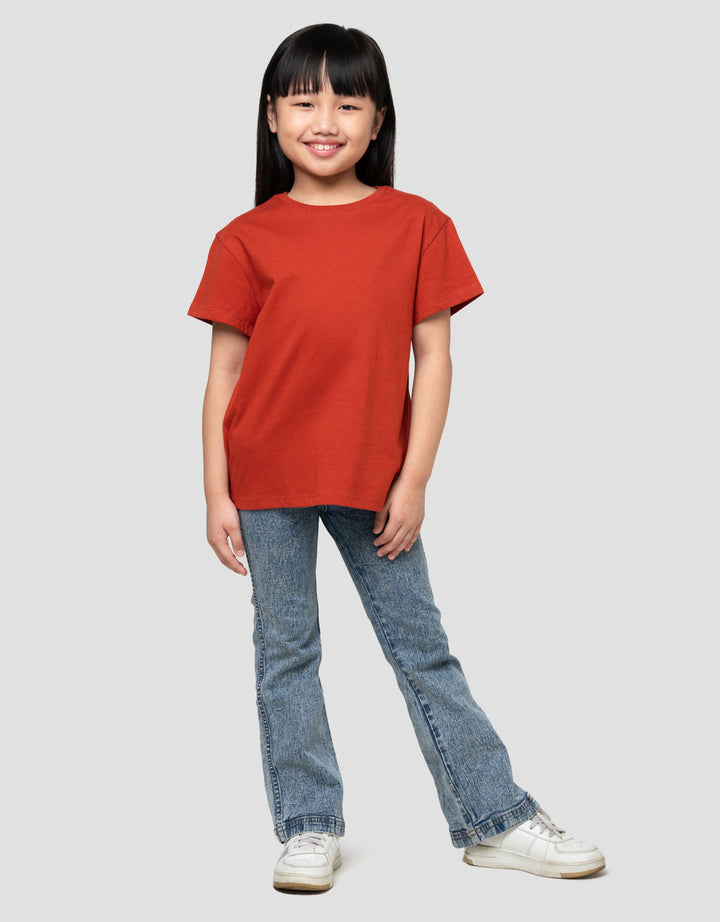 Suko Basic Kerah Bulat Kaos Anak Perempuan