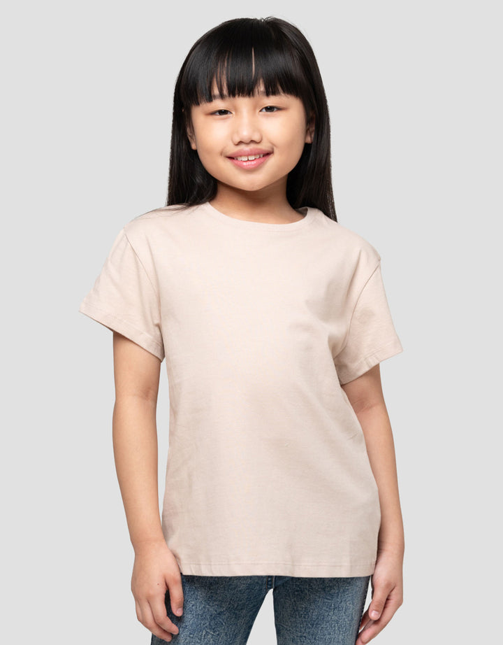 Suko Basic Kerah Bulat Kaos Anak Perempuan