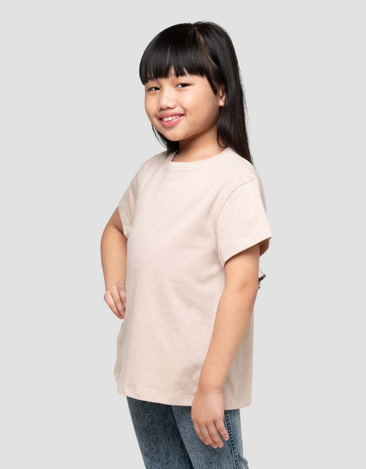 Suko Basic Kerah Bulat Kaos Anak Perempuan