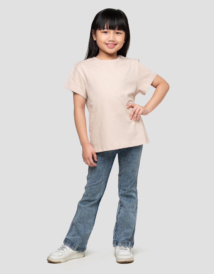 Suko Basic Kerah Bulat Kaos Anak Perempuan