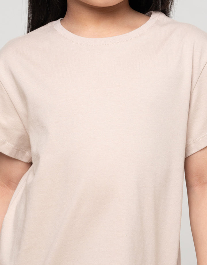 Suko Basic Kerah Bulat Kaos Anak Perempuan