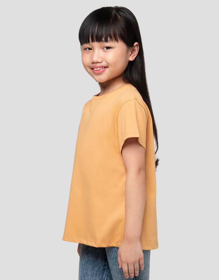 Suko Basic Kerah Bulat Kaos Anak Perempuan